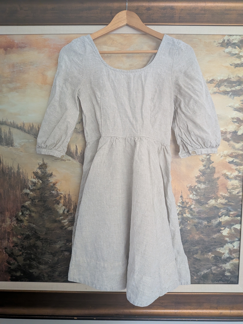 Son de Flor Mini Carmen In Natural Linen Dot XXS